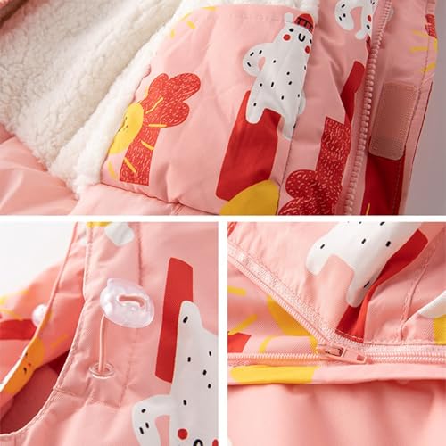 Boys Girls Ski Jackets Sherpa Fleece Lined Padded Camouflage Coat Winter Warm Windproof School Zip Up Outerwear4