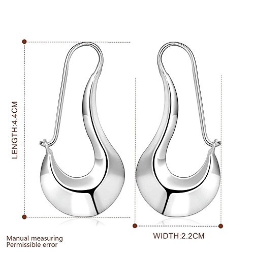 Nykkola Beautiful Fine Jewelry Sterling Silver Unique Simple Dangle Earrings #TOP1