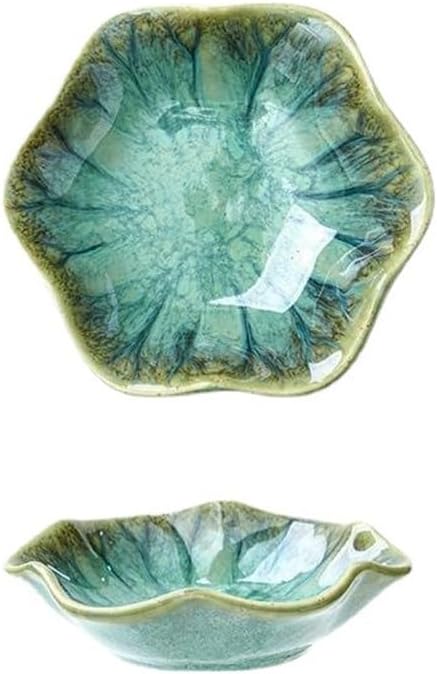 Home Creative Retro Dipping Dish Seasoning Snack Soy Sauce with Vinegar Ceramic Small