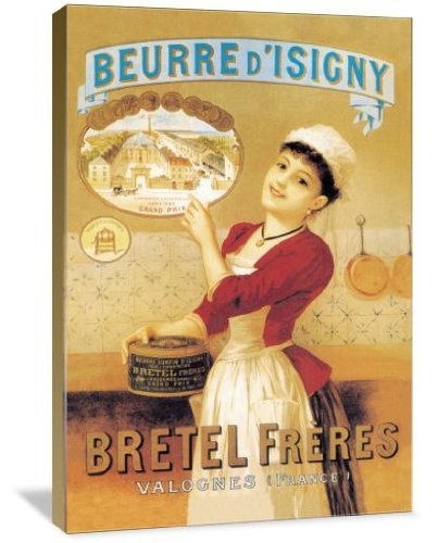 ArtsyCanvas Beurre d'Isigny 13" x 20" Gallery Wrapped Canvas Wall Art