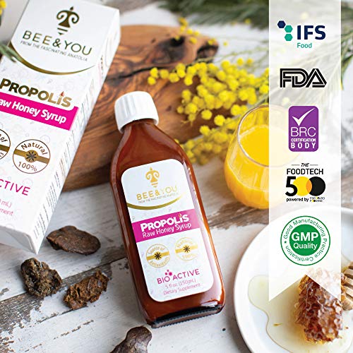 BEE&YOU Propolis Honigsirup, für Kinder mit Vitamin-C, Nahrungsergänzungsmittel für Kinder, 100% natürlich und ohne Zusatzstoffe, 33 internat. Auszeichnungen, 12 Zertifikate, Glutenfrei, ohne Zucker – Bild 7