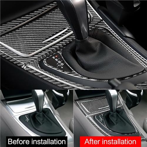 Autocollant carbone BMW E87 RHD : masquez les rayures de la console - 3