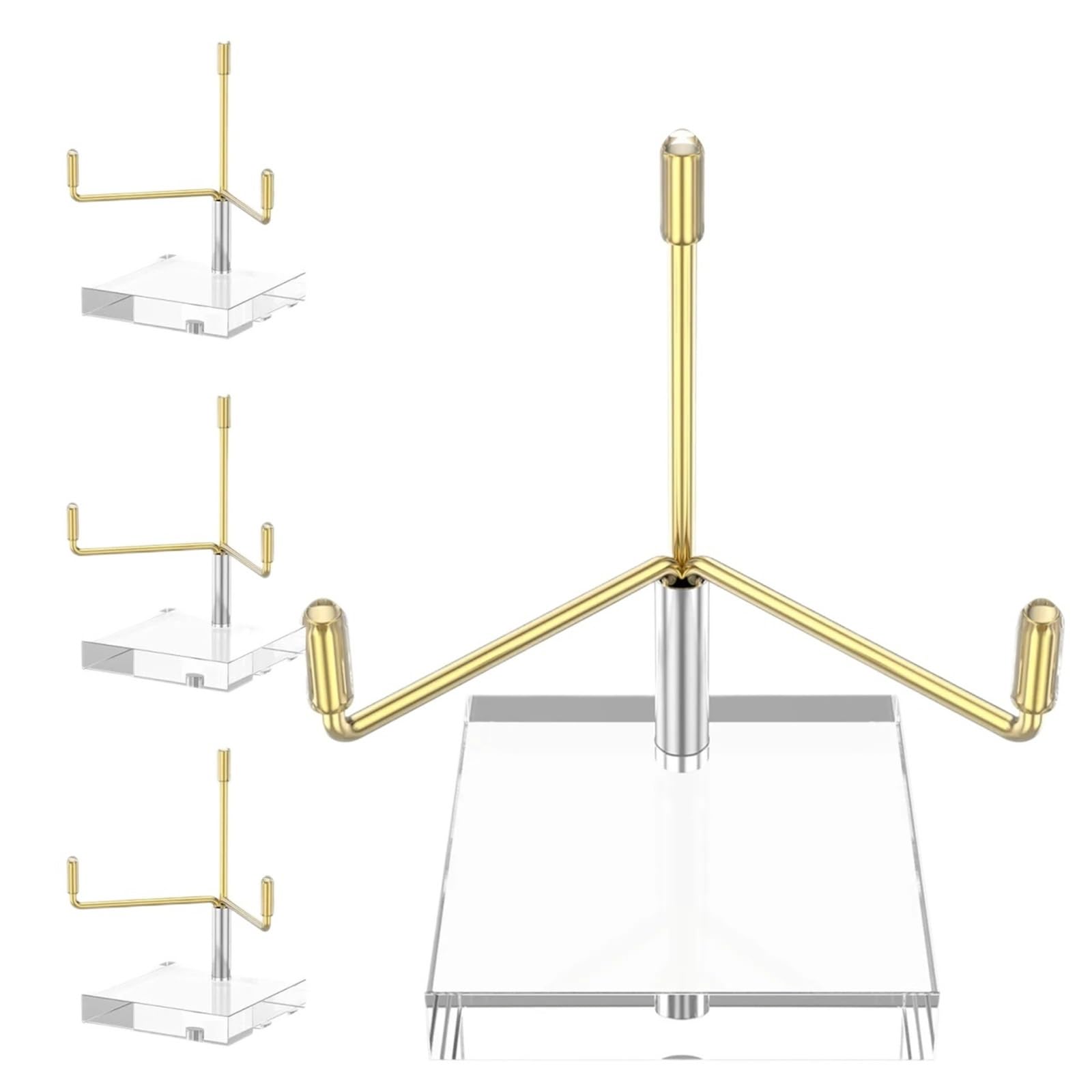 IRGVJIFR Rock Display Stand 4Pcs Mini Clear Easel Stand Pedestal