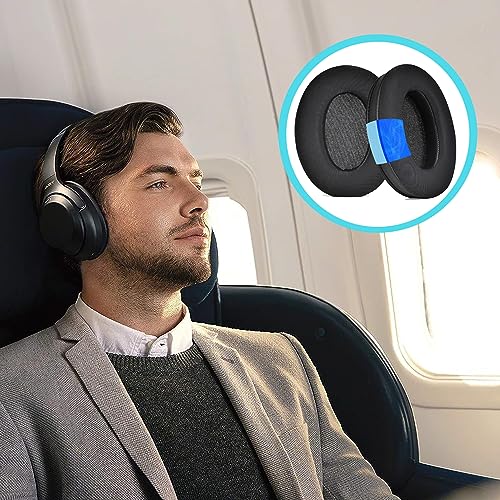 Image of Adhiper Replacement Ear Pads for Sony WH-1000XM3 (WH1000XM3) Noise Canceling Headphones, Upgraded Cooling Gel Earpads Cushions with Softer Protein Leather, Noise Isolation Memory Foam(Black)