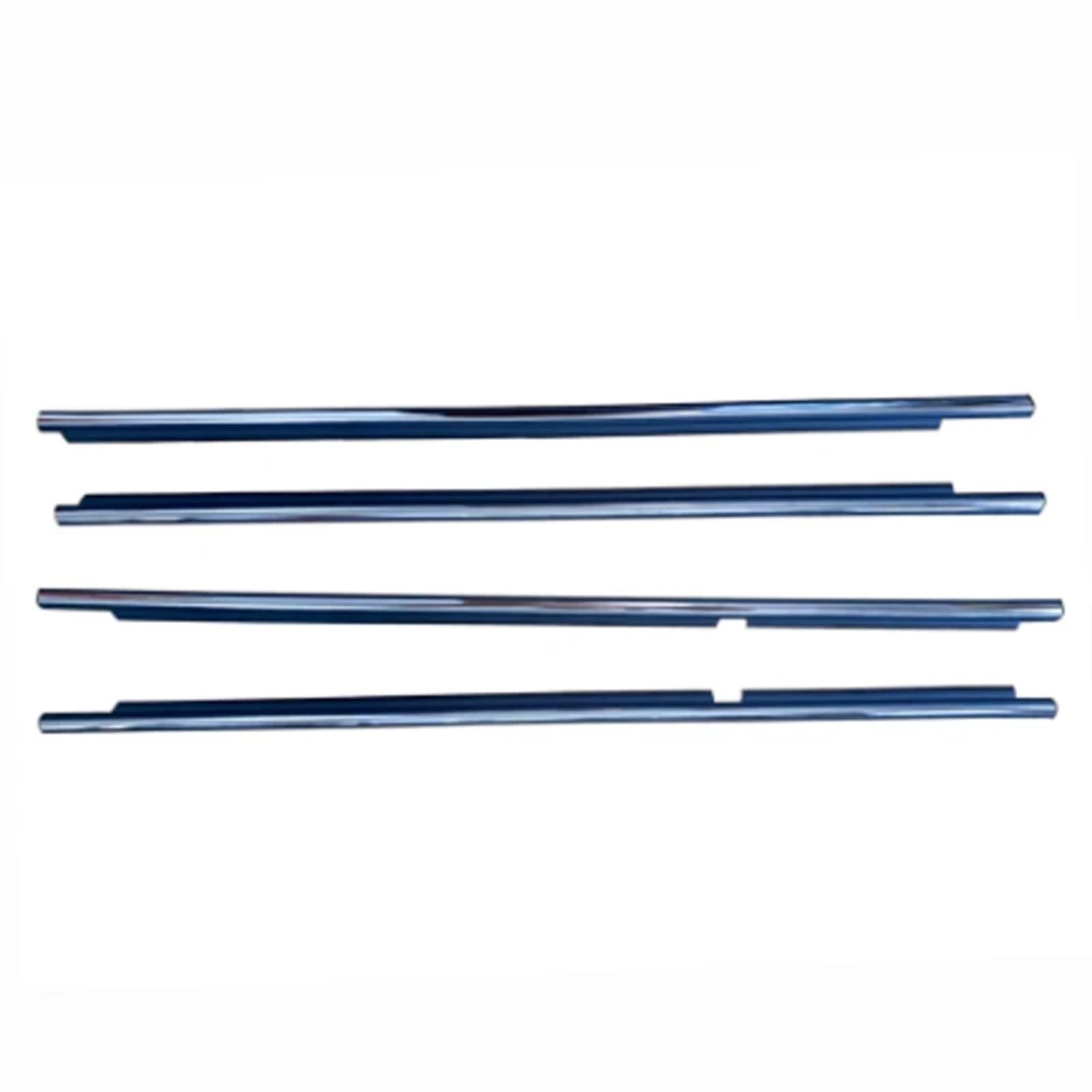 Automotive Window Seals Compatible with Toyota for Land for Cruiser LC100 1998-2007 Car Outer Door Window Weatherstrip Seal Belt 7571060061 7573060041(Chrome)