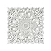 Musanpou Unique Hand Carved Wooden Wall Panels with Hanging Floral Decorations Rustic Farmhouse Living Room and Bedroom Wall Decoration