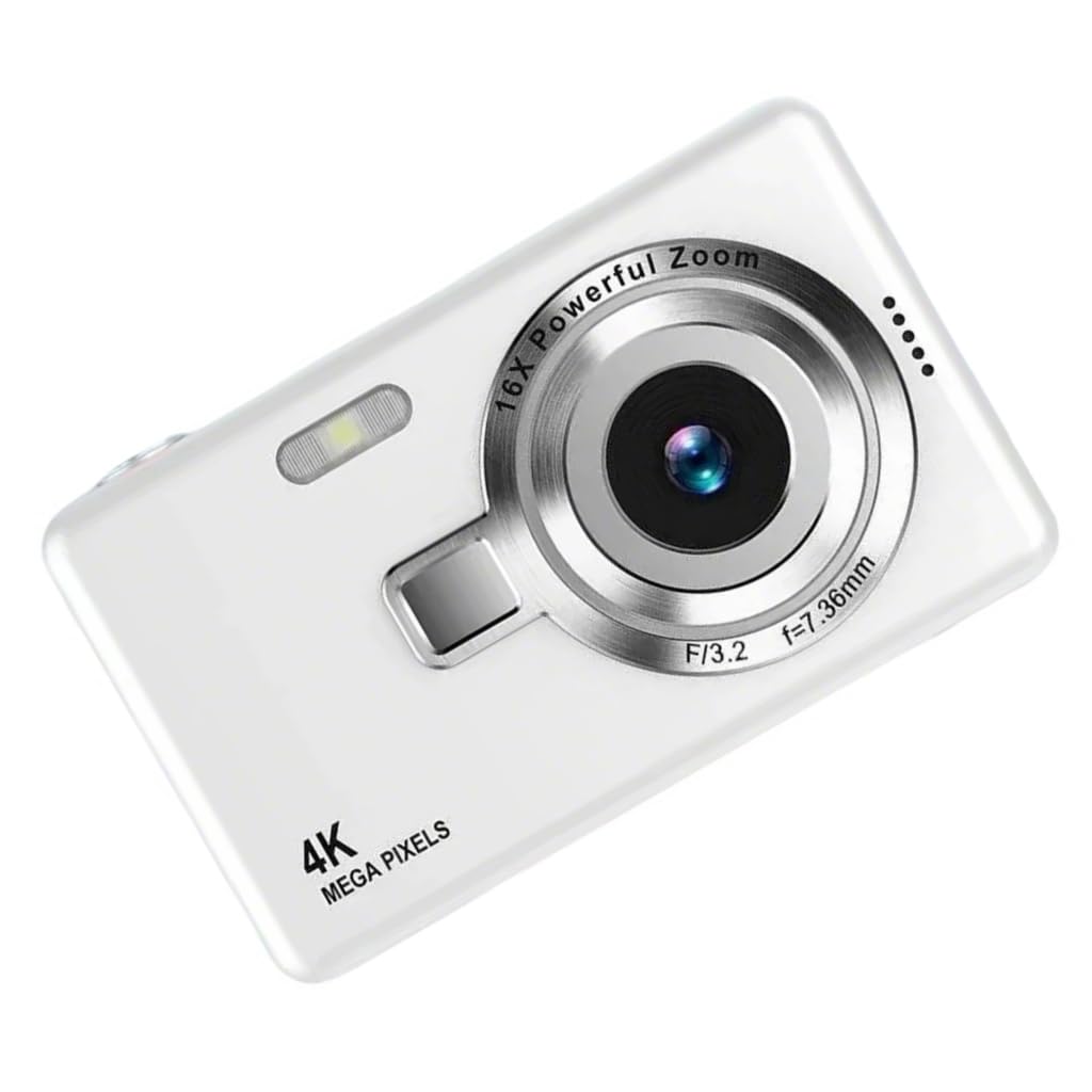 Elnwnnkc Digital Camera Card Cameras with 96MP 1080P Resolution Clearly Autofocused Vlog Camera for Artistic