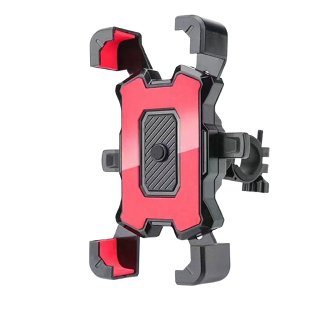 MKWGZPGW Motorcycle Phone Mount for CBR 600RR CBR600RR, Bike Holder, Handlebar Rearview Mirror Clip, 360° Rotating Portable Clip, Space Saving Clamp,Red-Handlebar version