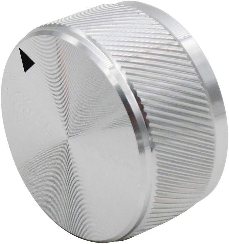 mxuteuk Silver Aluminum Alloy Electric Guitar Knobs Speed Volume Tone Control Knobs
