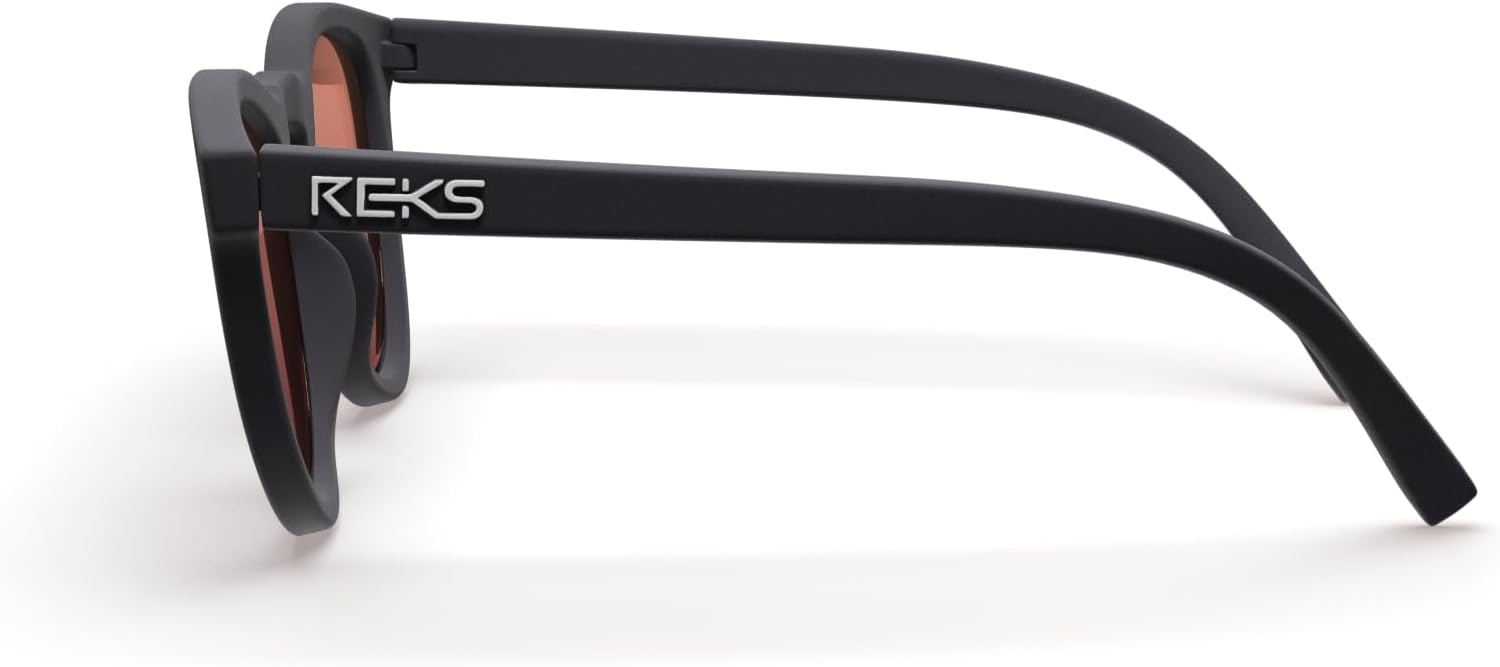 REKS Polarized Round Sunglasses - Unbreakable frame