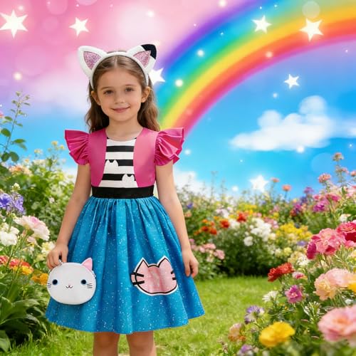 Disfraz de Gato Princesa para Niñas 3-8 años miniatura 7
