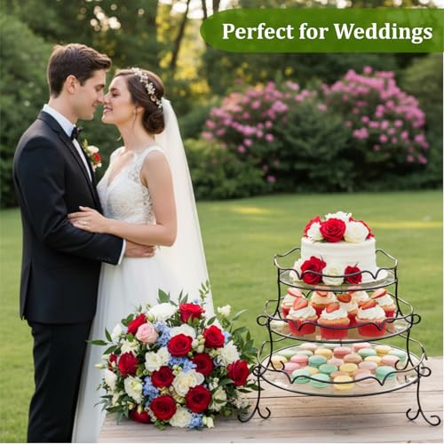 Save 31% on 3-Pack Metal Tiered Cupcake Stand Set