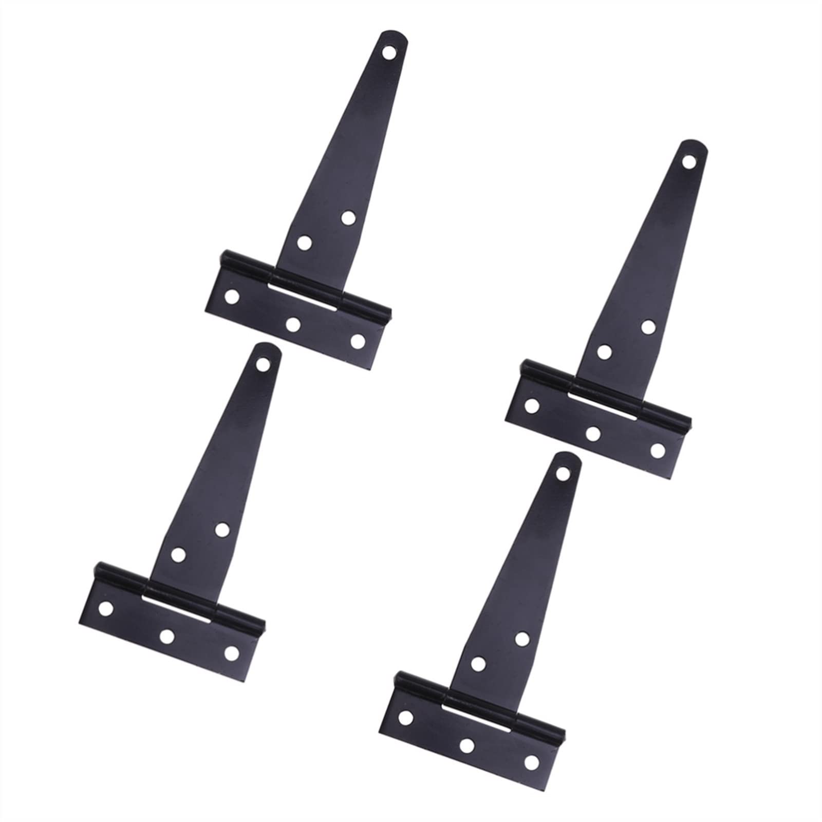 Nvsfzgiyg Nero 4Pcs Zinc Plating T Shape Hinges Diy, Rustproof Iron Triangle Special Sturdy Shed Hinge,Prcatical Door Gates For Home(5Inch)