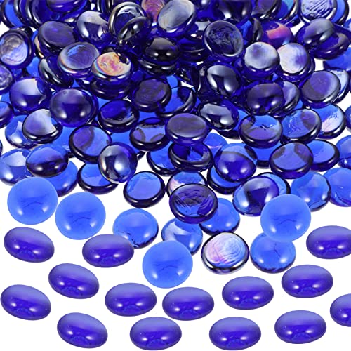 Housoutil Fire Pit Rocks Fire Pit Glass Fish Tank Decor Ornaments Tank Decorations 1 Bag