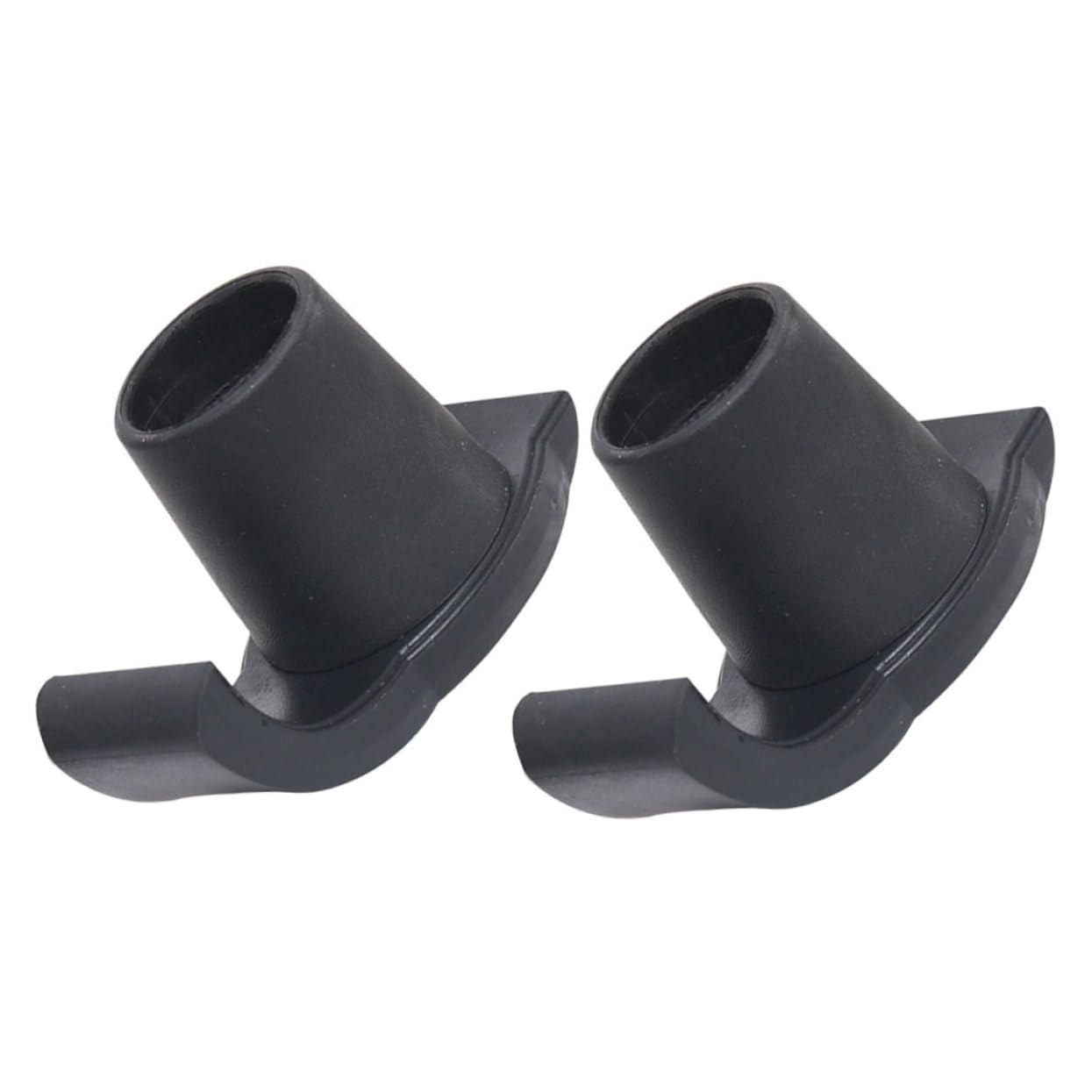 MAGICLULU Deslizadores de Esquí Antideslizantes Accesorios Prácticos para Andadores, 2 Piezas de Plástico Negro Absorción de Impactos para Caminatas Seguras
