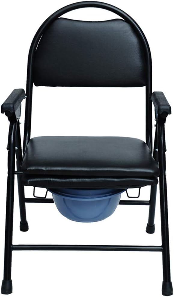 Folding Commode Chair Bedroom Toilet Seat for Adults