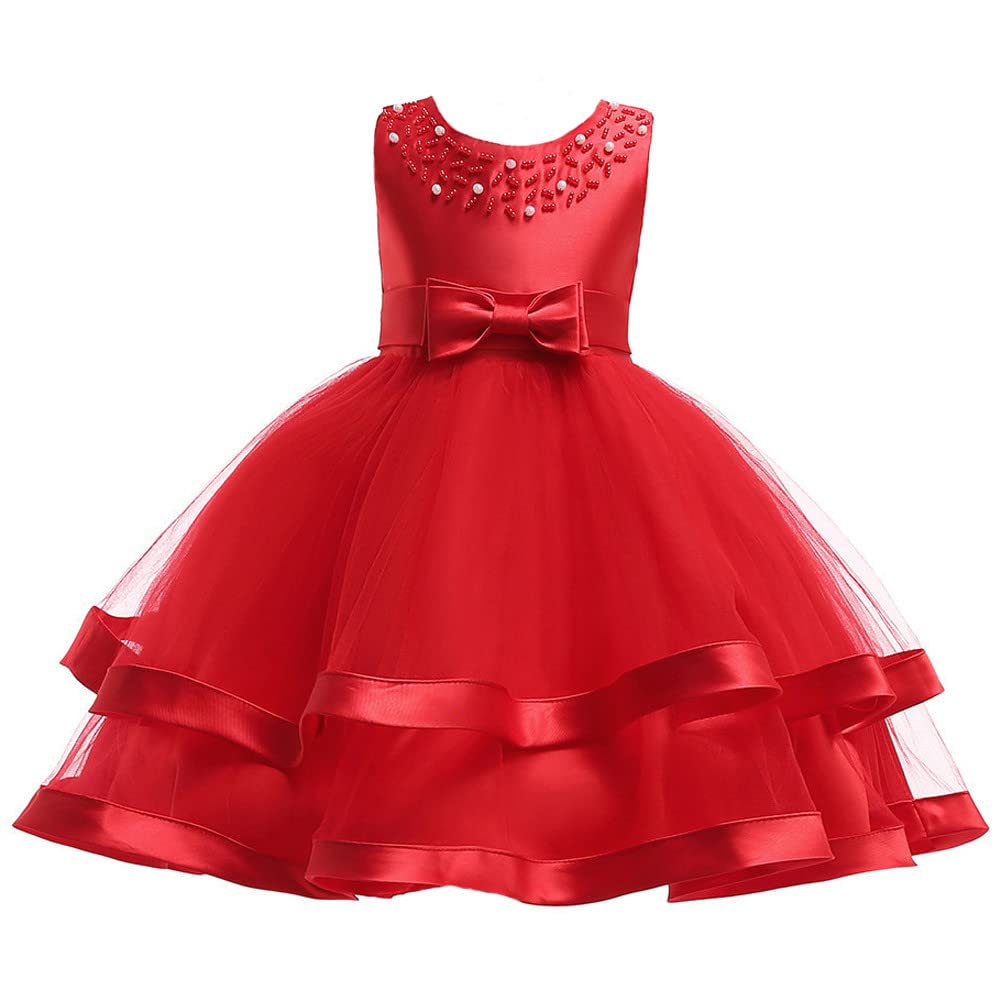 NSSMWTTC 3M-9T Baby Pageant Dress Toddler Girls Tutu Gown Flower Wedding Dresses