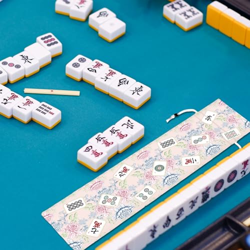 2 bolsas rosas con cordón para Mahjong 26 pulgadas miniatura 6