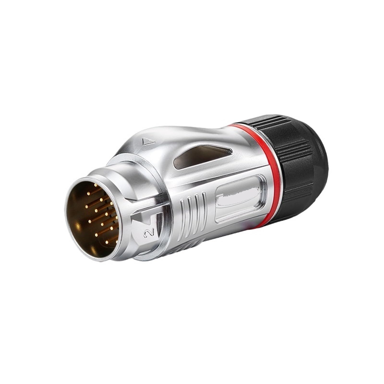 QAZXSEMUI Aviation plug 19-pin BD24 male and female industrial connector waterproof(Male plug)