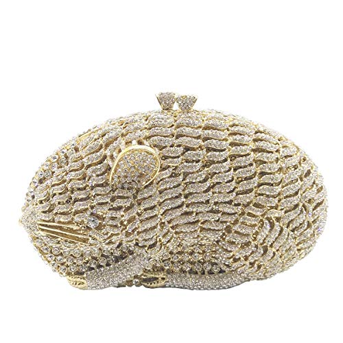 Pochette soirée pour mariage et bal : sac à main chaîne Santimon idéal pour briller en fête