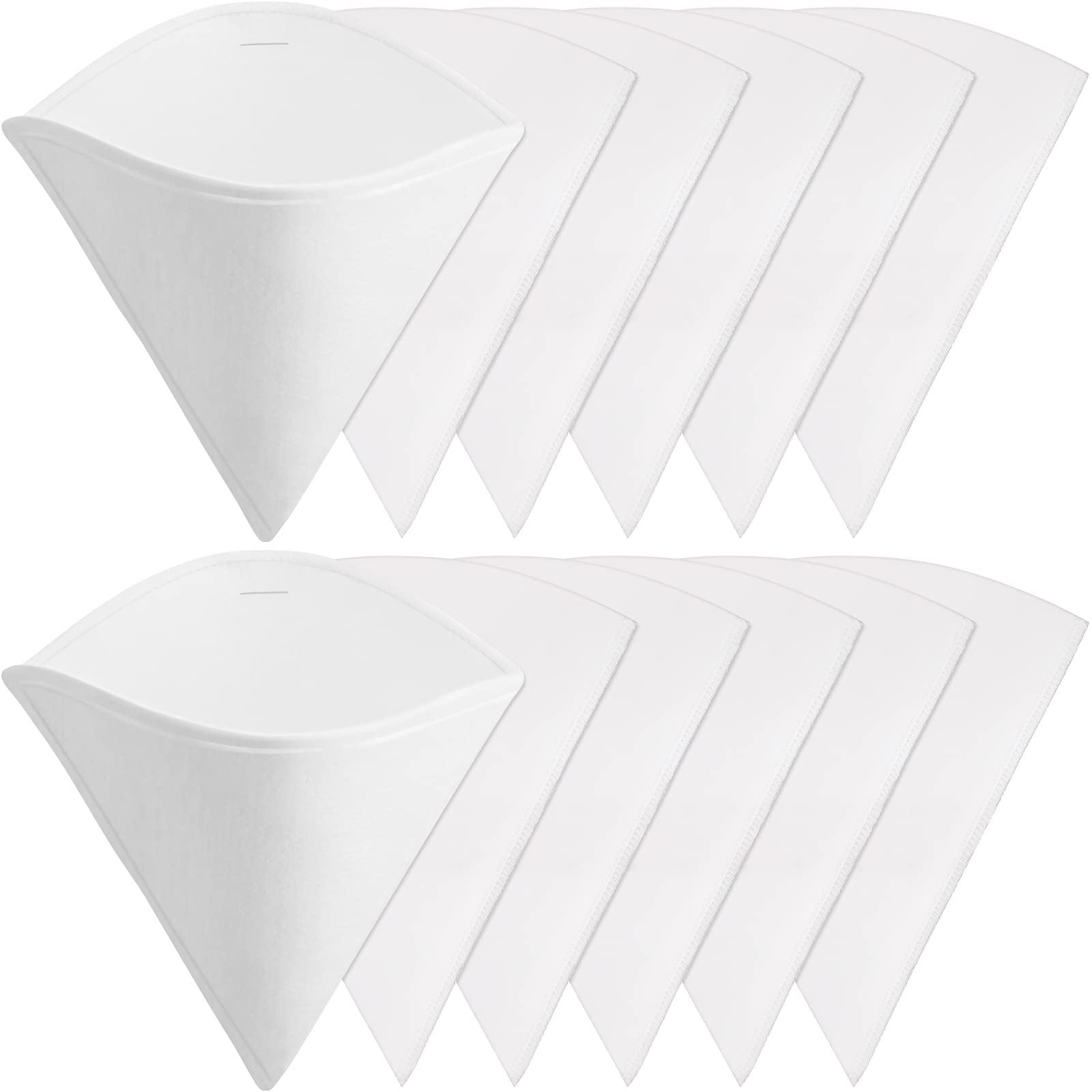 Photo 1 of 12 Pieces Maple Syrup Filter Set Maple Syrup Reusable Synthetic and Pre Filters Cone for Sap Collection Non Woven Cooking Oil Grease Strainer for Hotels Restaurants Cafe Food Trucks Kitchens