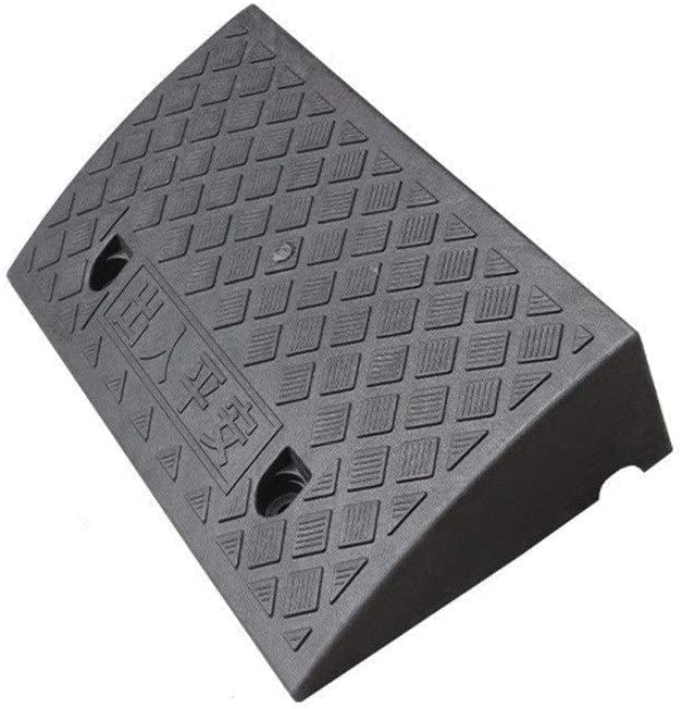 Rampe de sécurité plastique noir portable pour seuil de garage et marche moto