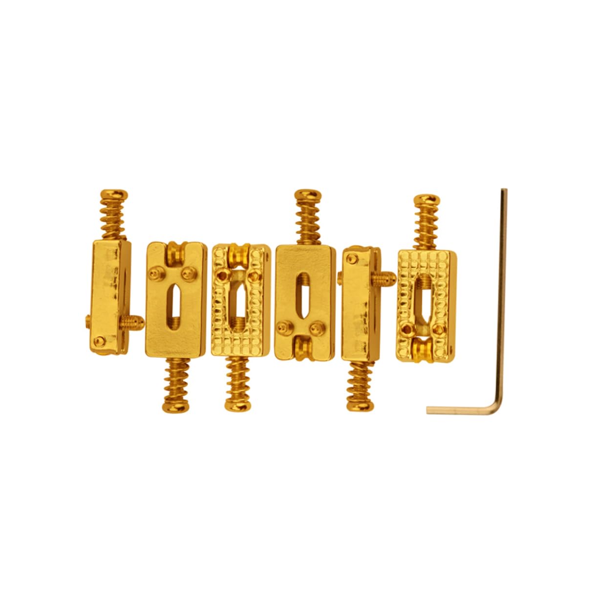 ibasenice 12pezzi Sella Per Ponte Chitarra Elettrica Con e Chiave Per Installazione Facile Design e Top Loading Per Migliorare Tono e Sustain