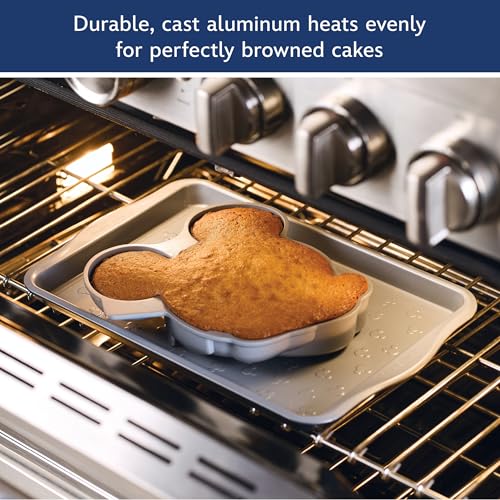Farberware Disney Bake with Mickey Mouse Nonstick Bakeware Cake Decorating/Baking Dish, 3D Cake Pan - Gray - image 5