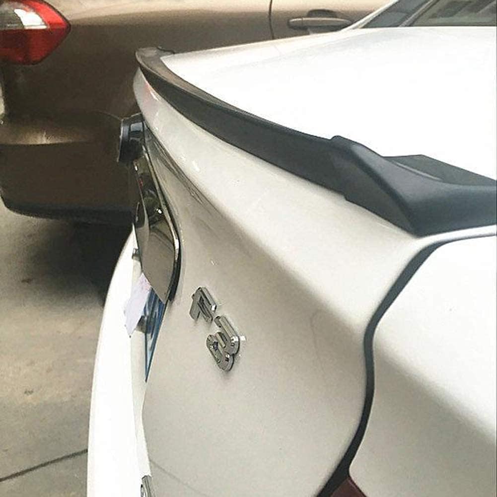 TuTuYa Universal Car Spoiler, 4.92ft/1.5m Matte Black Car Trunk Spoiler Lip Kit Rubber Strip Bar Spoiler Tailfin Tail Fin Rear Wing Tailgate Hatchback for Maost of Popular Cars