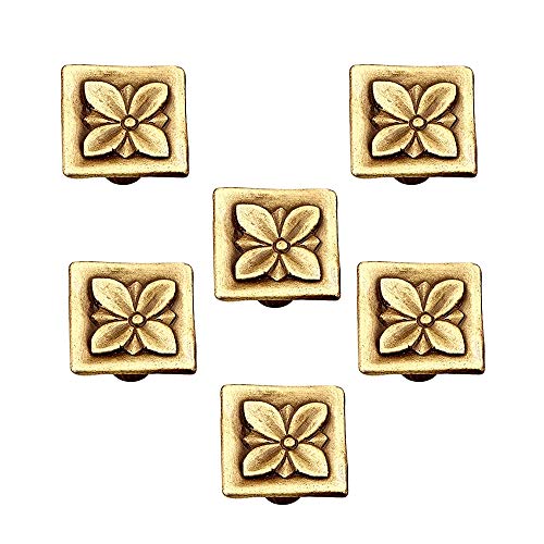 6 Un. poignées de meuble en bronze mat pour commode armoire 26x26mm Cover