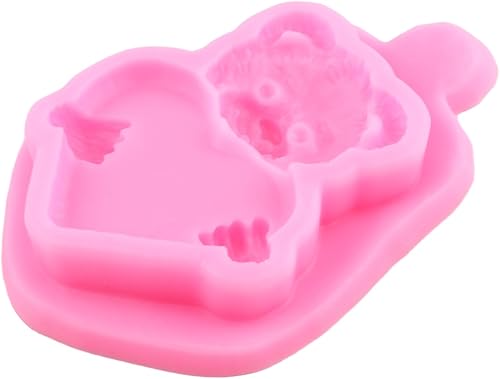 Miniatura 7 de XMOLDNMS Molde de silicona de oso para el Día de San Valentín, molde de silicona para decoración de tartas, decoración de cupcakes, caramelo y goma