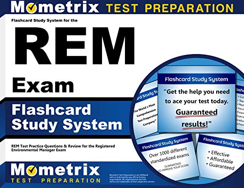 Flashcard Study System for the REM Exam: REM Test Practice Questions & Review for the Registered Environmental Manager Exam (Cards) cover