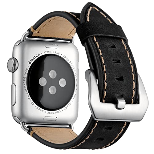 Bracelet Apple Watch cuir vintage : remplacez le silicone par l'élégance