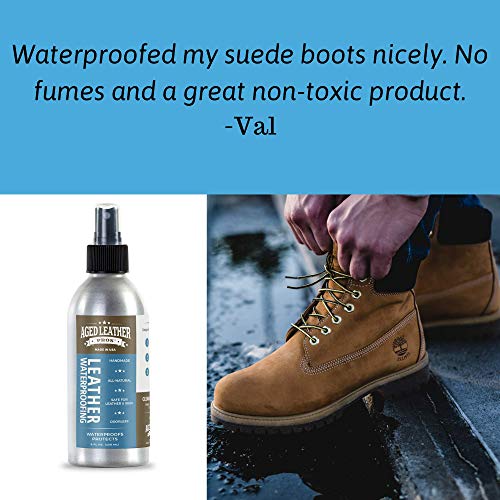 Aged Leather Pros Leather Waterproofing (8 oz) for Suede, Nubuck, and Any Leather | Protects Purses, Shoes, Jackets, Couches, Auto Interior, Saddles and Much More - Thumbnail 6