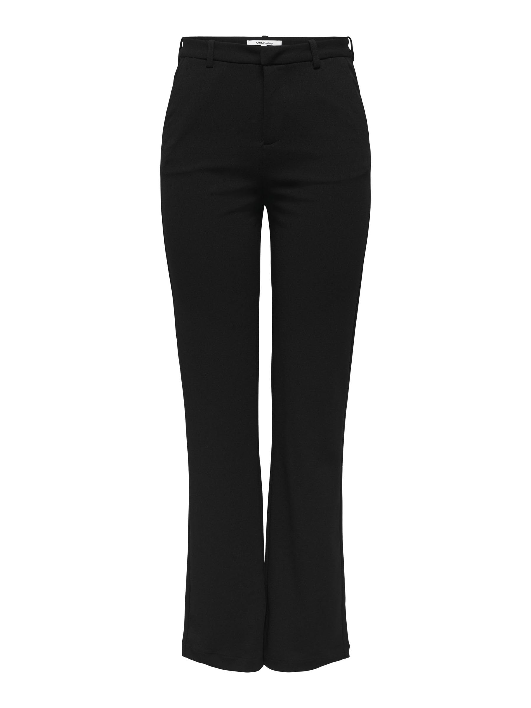 ONLY Women's ONLRAFFY-YO Life MID Straight Pant TLR, Black, L/30