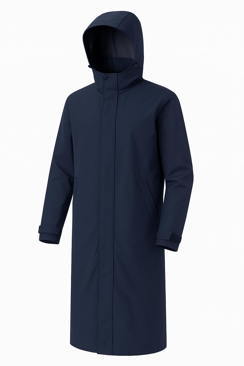 Waterproof Raincoat for Men | Lightweight & Durable Rain Jacket with Hood | Windproof & Breathable | Travel-Friendly, Bike & Motorcycle Use | Full-Length