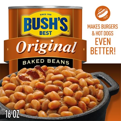 Image of Bush's Best Baked Beans Variety Pack, Seasoned Beans in Savory Sauce for BBQ, Cookouts and Easy Meals, Zero Sugar 16 Ounce and Original 16 Ounce (Variety Pack)