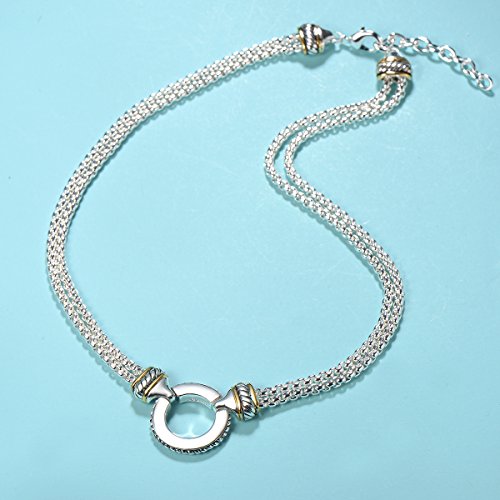 UNY designer Inspired Short Necklace 45cm + 5 cm 3mm Box chain Classic Elegant Vintage Antique Jewelry3