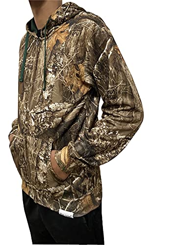 Men's Realtree Edge Full Camo Polyester Fleece Hoodie