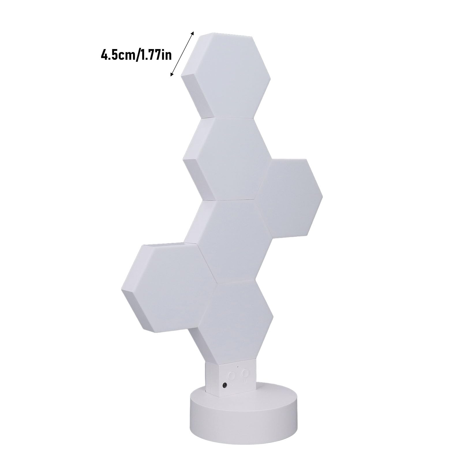 EVGATSAUTO LED Hexagon Wandpanel Set, 6 RGB Panels, Gaming Beleuchtung mit Fernbedienung, Stimmungslicht für Wohnzimmer
