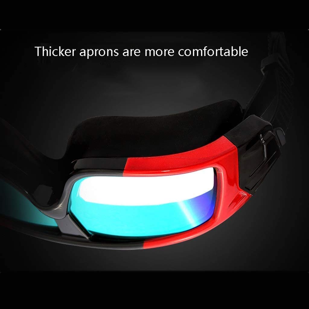 Schwimmbrille, Schwimmbrille, kein Auslaufen, Antibeschlag, UV-Schutz, Schwimmbrille, Triathlon, für Männer, Frauen, Jugendliche, Kinder, Kinder, mit verspiegelten und wasserdichten, UV-Schutz-klare