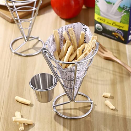 Panier à frites support amuse-gueules et snacks pour buffet x2 - 7