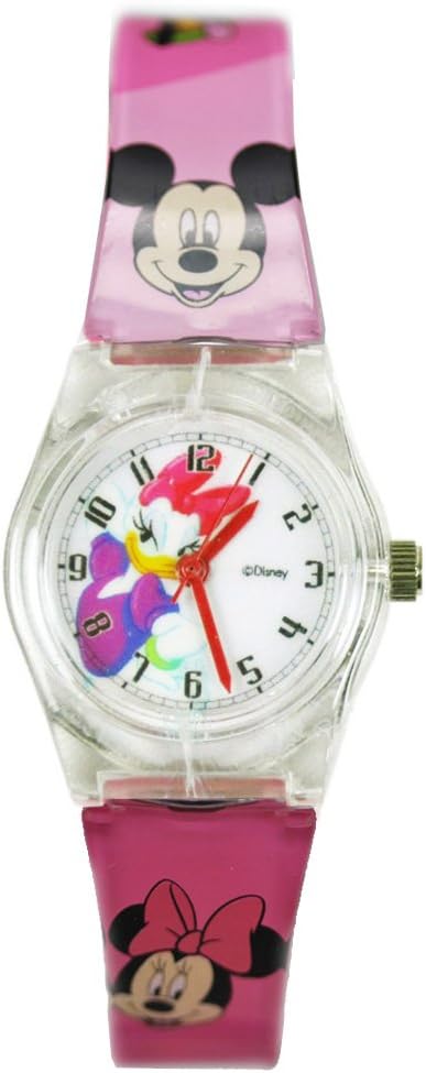 Daisy Duck Disney's Dial Kids Watch w/Gel Band Character Faces (20mm)