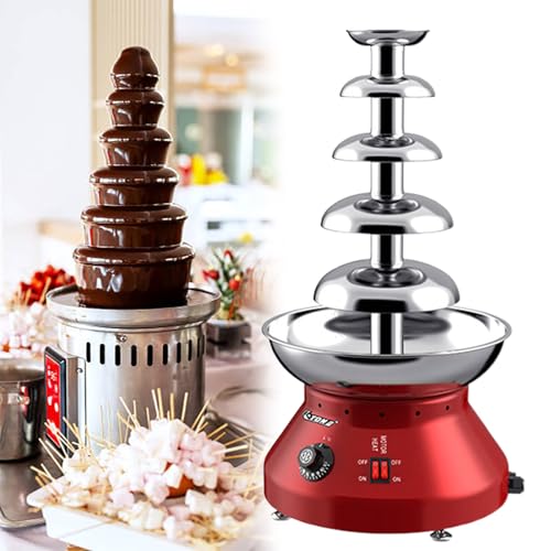 Máquina fuente de chocolate para fiestas, bodas y eventos, ideal para derretir chocolate, queso y salsas, diseño de 4 niveles
