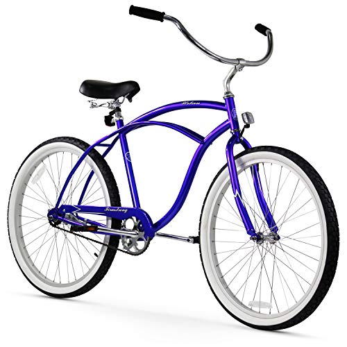 Firmstrong Urban Man Beach Cruiser Bike, Mens Bicycle 26-Inch, 1-Speed, Royal Blue