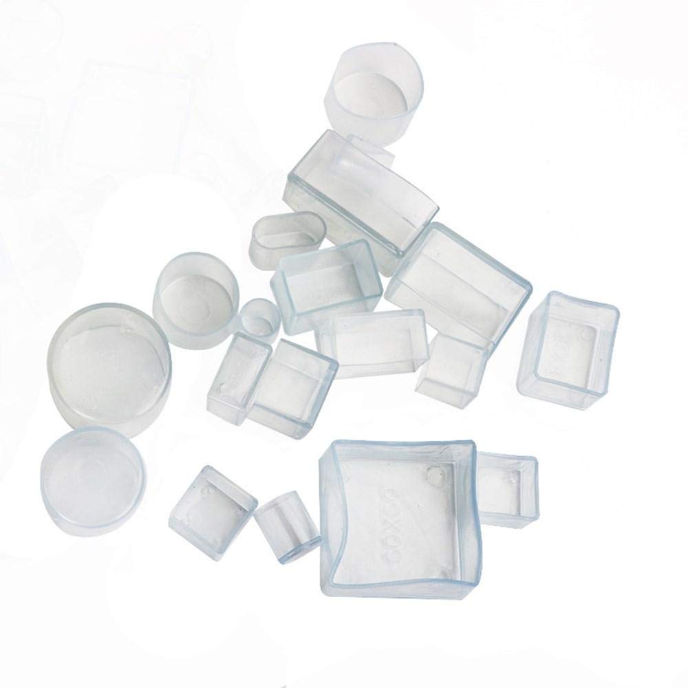 Piedscoussinets de pieds en caoutchouc anti-bruit pour chaises rondes 16mm