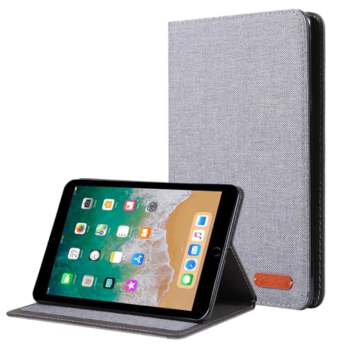 tuanshunhengb Funda Protectora para Tableta Slim Case Compatible with iPad Mini 5 2019/Mini 4/3/2/1 7.9 Inch - Ultra-Thin Flip Fold Stand Cover with Auto Wake/Sleep | Soft TPU Back Cover(Szary)