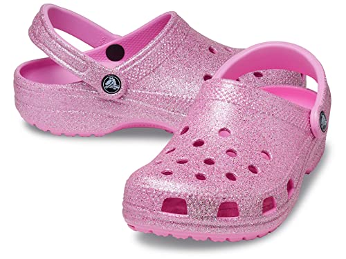 CROCS Classic Glitter Ii Clog - Taffy Pink - M9W11 , 207551-6SW-M9W11, Unisex Adult , Taffy Pink , M