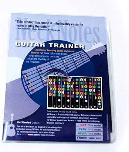| Color Coded Fretboard Fret Map Guitar Note Stickers for Beginner to Advanced Learning of Guitar and Music Theory | Standard Edition (For Acoustic and Electric Guitars)