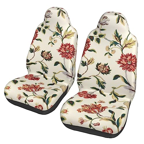 Housses de siège de voiture QQLADY vigne florale protection universelle avant